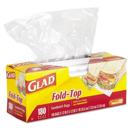 Tilex Tilex 60771 Fold-Top Sandwich Bags; Clear - 6.5 x 5.5 in. 60771